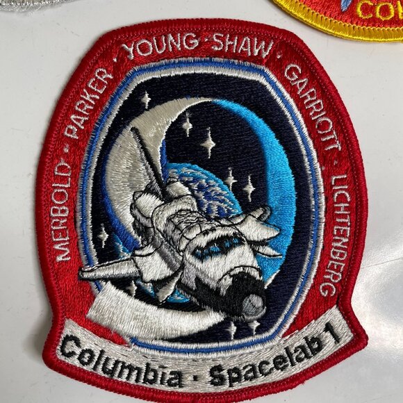 5 Vintage NASA Columbia Space Shuttle Mission Embroidered Patches Young Crippen - Picture 6 of 8